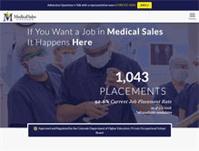 Tablet Screenshot of medicalsalescollege.com